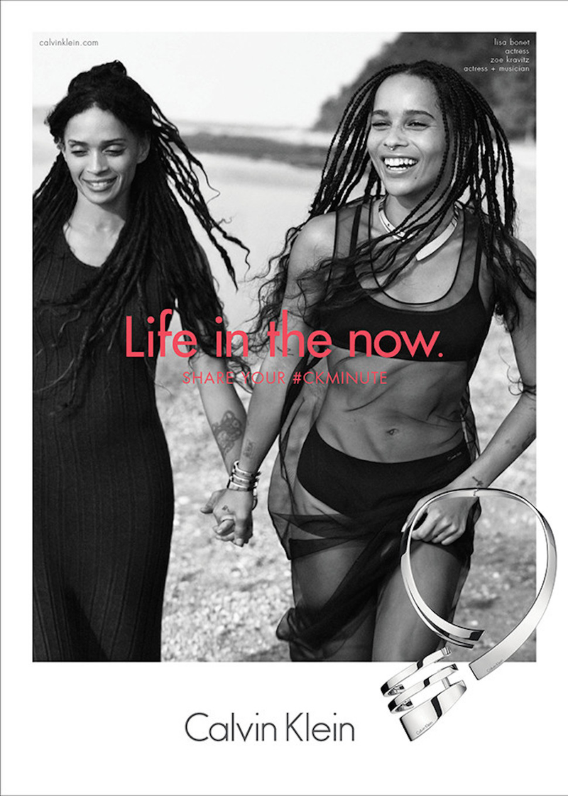 Illustration for article titled Zöe Kravitz and Lisa Bonet Embody Mom-Daughter Goals in New Calvin Klein Ad
